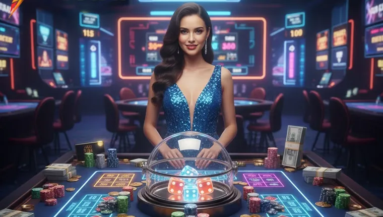 Person calmly engaging in online poker